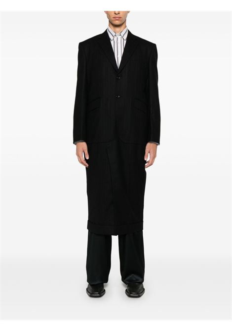 Cappotto gessato in nero Junya watanabe - uomo JUNYA WATANABE | WNC0171